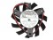 EVERFLOW 6CM T126010DM 12V 0.16A 2 Wires Frameless Cooler Fan