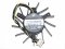 EVERFLOW T127010BH DY06010MMBPB 12V 0.25A 4 wires 4 pins black frameless vga fan graphics card cooler