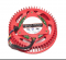 FirstD FD9238U12D 12V 1.2A 4 wires 4 pins ATI HD5970 HD5850 HD5870 HD4890 VGA fan,red circular graphics card cooler