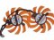 FirstD FD7010H12S 12V 0.35A 2pcs/group 4 wires 4 pins frameless vga fan XFX 8010 graphics card cooler