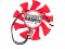 FirstD FD8015U12S 12V 0.5A 2 wires 2 pins red vga fan graphics card cooler