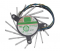 MAGIC MGT7012XF-W20 Frameless Cooling fan with 12V 0.36A 4 wires 4 pins for graphics card