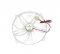 MH2230M12S 220*30mm DC12V 0.28A 2 Wires 22CM Power supply case Fan with Blue LED