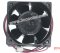 Melco 6CM BKOCB0052H03 MMF-06D24ES FO3 24V 0.1A 2 Wires Cooler Fan