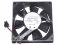 Melco 8CM 80*25mm MMF-08D24ES AN7 24V 0.13A 2 Wires 2 Pins Inverter Fan for YASKAWA PLC ABB
