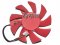 NTK FD8015U12S 12V 0.5A 4 wires 4 pins red frameless vga fan HD7750 HD7770 graphics card cooler