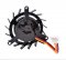 PLB05010B12HH 12V 0.30A 3 Wires Pitch 39mm Graphics Card Cooling Fan