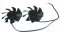 Twins Frameless Cooling Fan of Power Logic PLA08015S12HH 12V 0.35A 4-Wires For Video Card