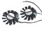 Power Logic PLD08010S12HH 12V 0.35A 4 wires 4 pins crooked blade-top vga fan MSI GTX570 R6850 GTX460 HD7850 R6790 7950 graphics card cooler