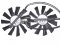 Pairs VGA Cooling PLD10010S12HH 12V 0.4A 4 Wire 4 Pins for Sapphire HD7950 HD7870 7970 HD6790 HD6850