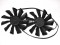 Twins Power Logic PLD10015B12H 12V 0.55A 4 wires 4 pins fan For MSI GTX680 graphics card