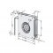 Kone Elevator Textile Equipment Special Compact Centrifugal Fan 180mm RG125-19/56 230V 0.12/0.11A 20/19W 86CFM 2550RPM 5.8dBA AC Fan