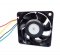 60mm U60T12MGA7-57 12V 0.11A 4 Wires PWM Cooling Fan 60x25mm