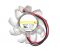 Y.S.TECH YD124510HB 12V 0.13A 2 Wires 2 Pins Frameless VGA Fan