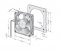 ebmpapst 12CM 12032 4314M 24V 110mA 2 Wires Axial Cooler Fan
